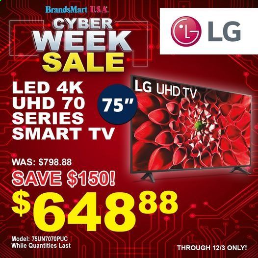Brandsmart USA Weekly Ad Flyer December 2 to December 3