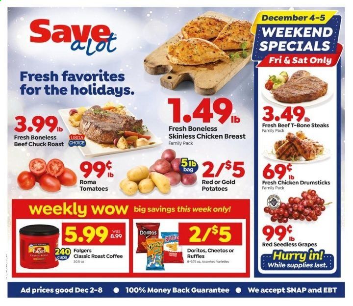 Save a Lot Weekly Ad Flyer December 2 to December 8