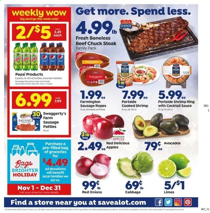 Save a Lot Weekly Ad Flyer December 2 to December 8