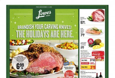Lowes Foods Weekly Ad Flyer December 2 to December 8
