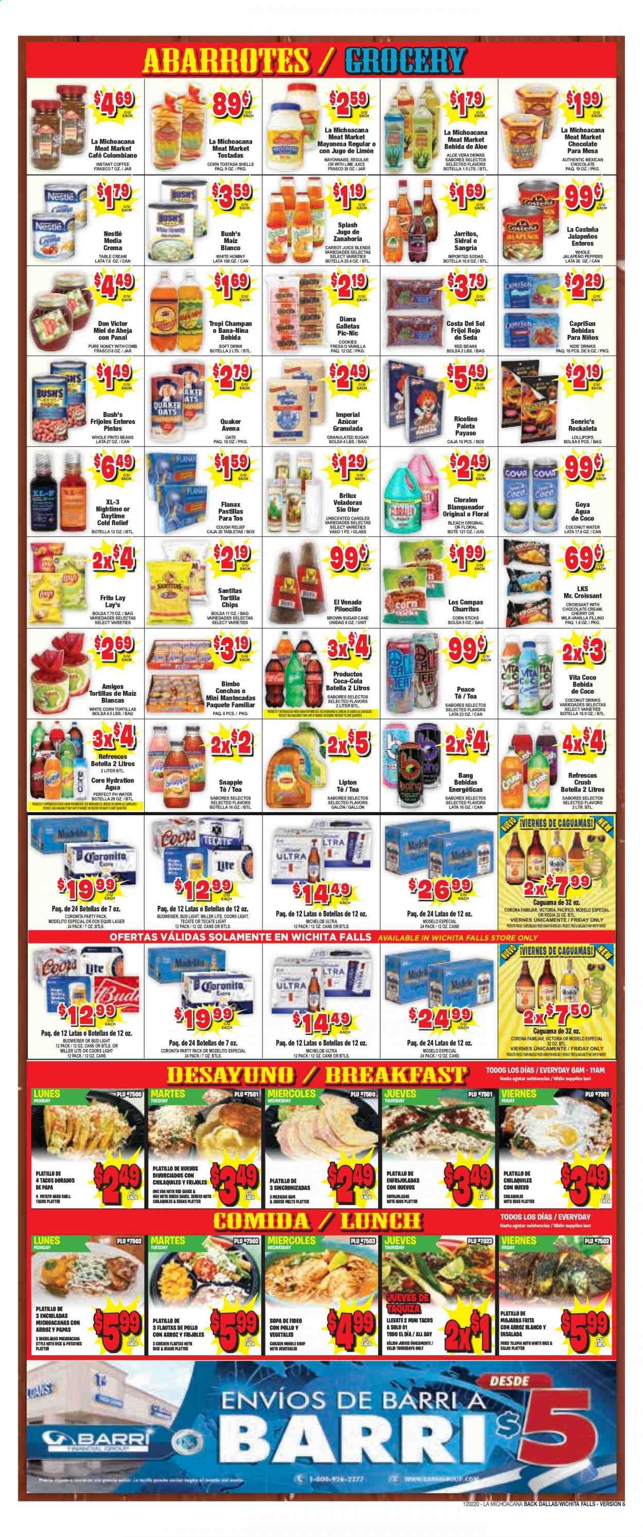 La Michoacana Meat Market (OK, TX) Weekly Ad Flyer December 2 to December 15