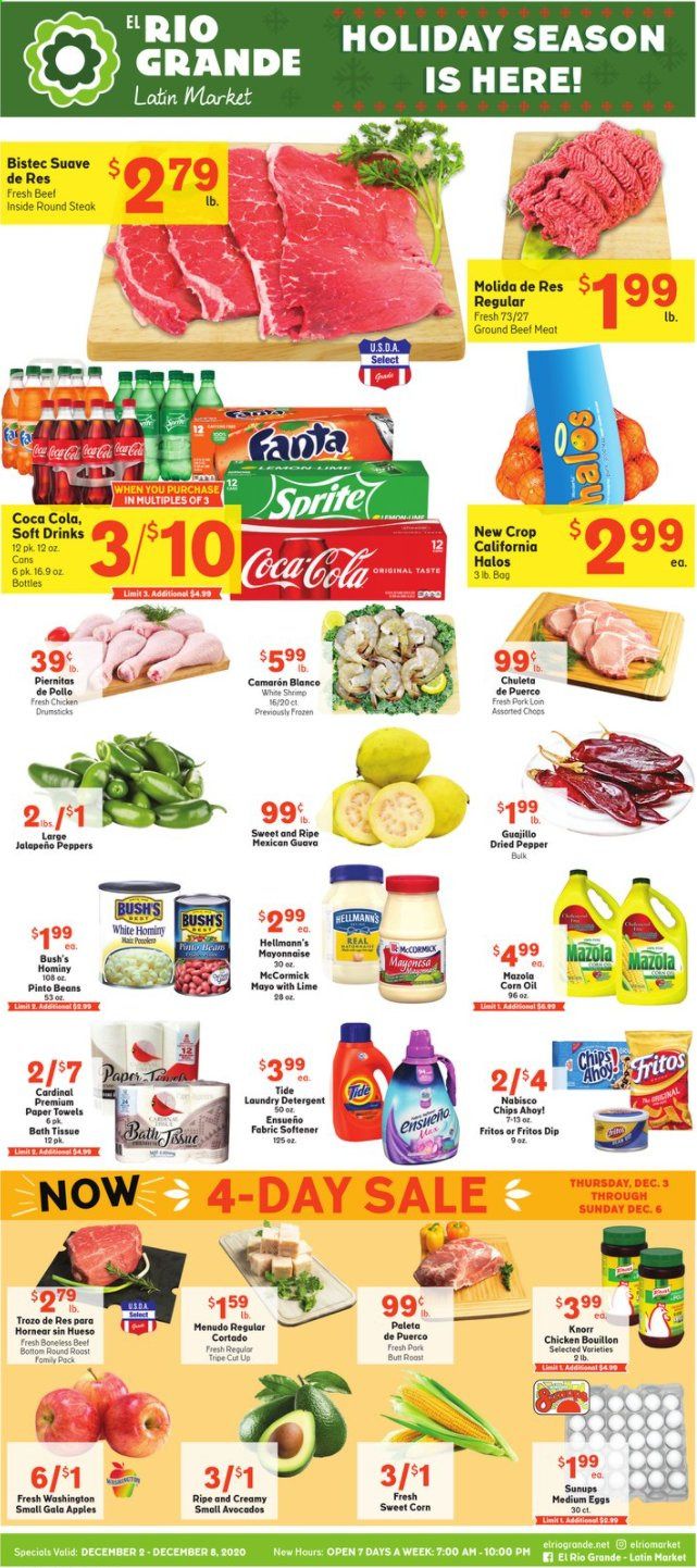 El Rio Grande (10, 21, 25, 30, 34, 53, 90) Weekly Ad Flyer December 2 to December 8