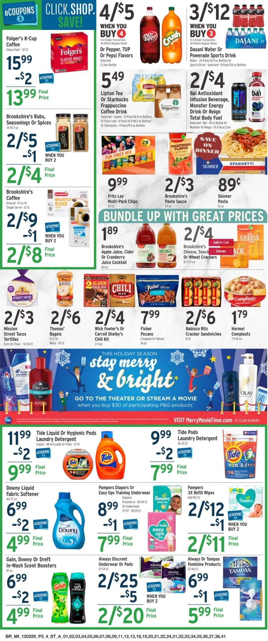 Brookshires Weekly Ad Flyer December 2 to December 8