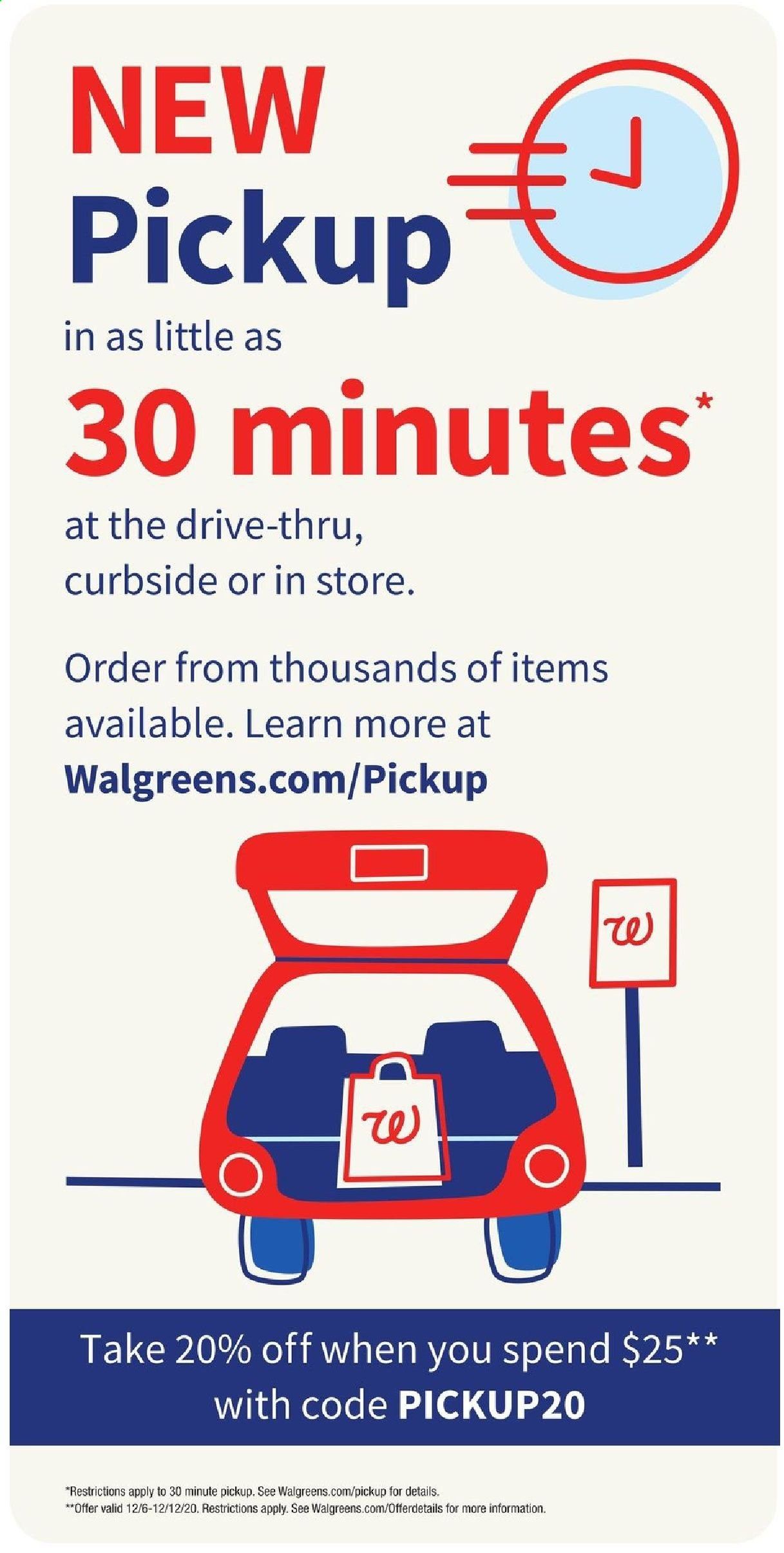 Walgreens Weekly Ad Flyer December 6 to December 12