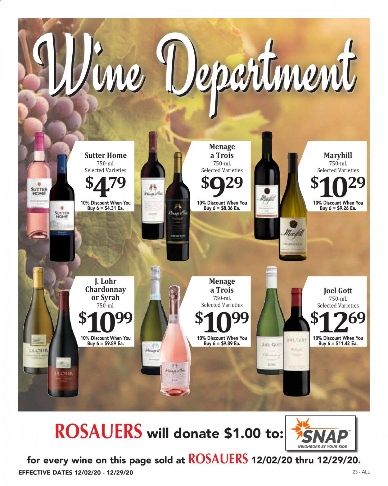 Rosauers Weekly Ad Flyer December 2 to December 29