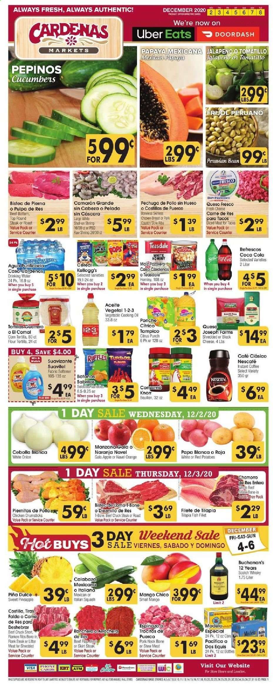 Cardenas (CA, NV) Weekly Ad Flyer December 2 to December 8