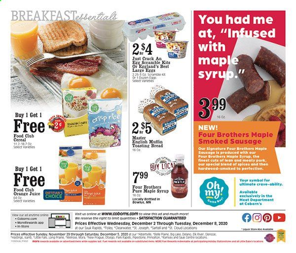 Coborn's (MN, SD) Weekly Ad Flyer December 2 to December 8