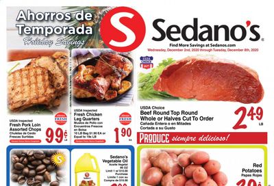 Sedano's (FL) Weekly Ad Flyer December 2 to December 8