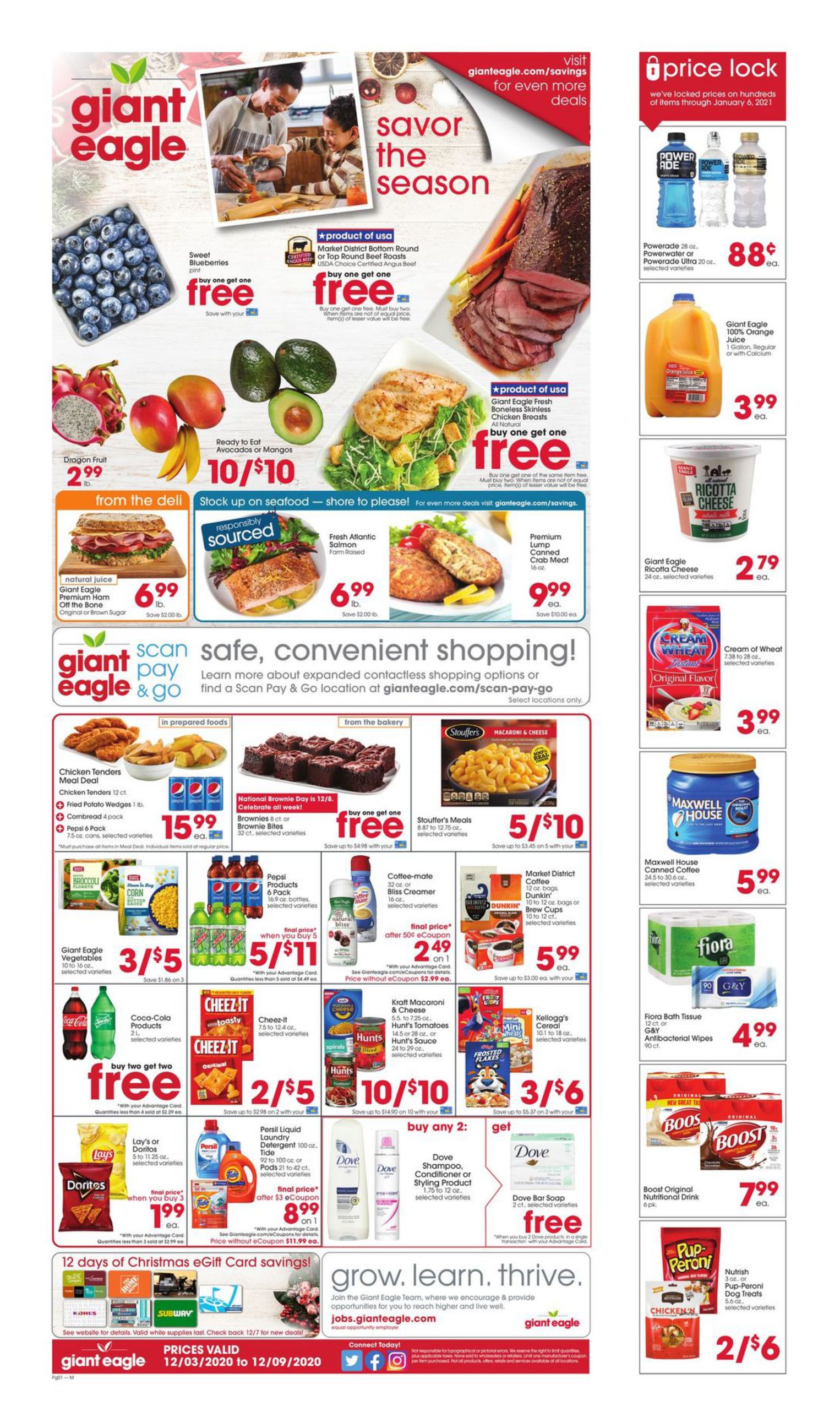 Giant Eagle Weekly Ad Flyer December 3 to December 9, 2020