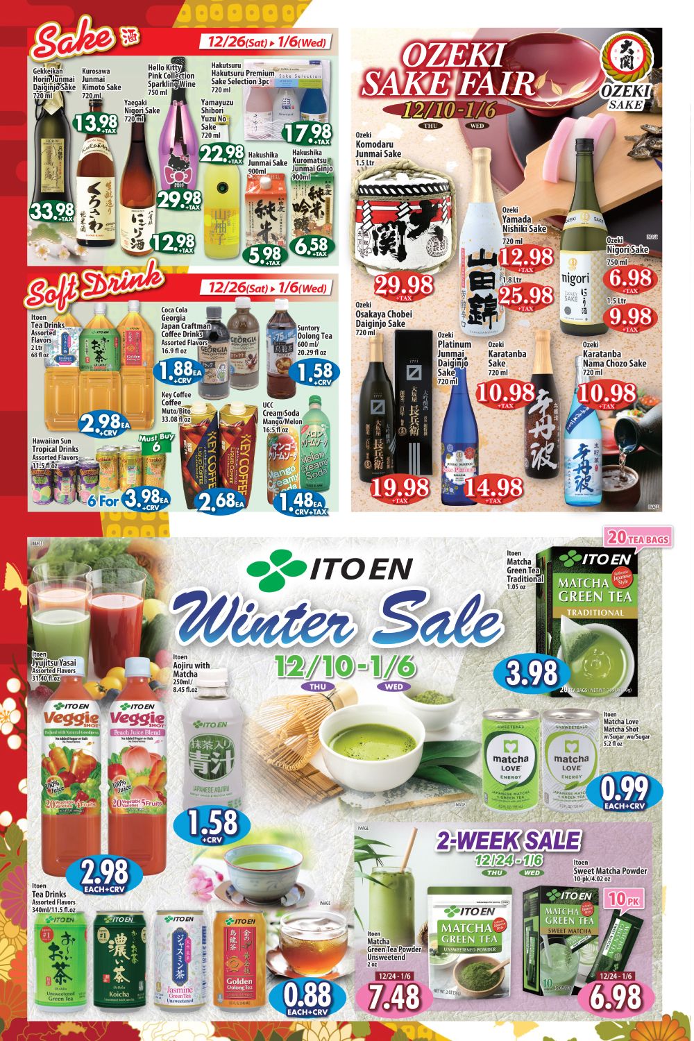 Marukai End Of Year Sale Ad Flyer December 10 to January 6