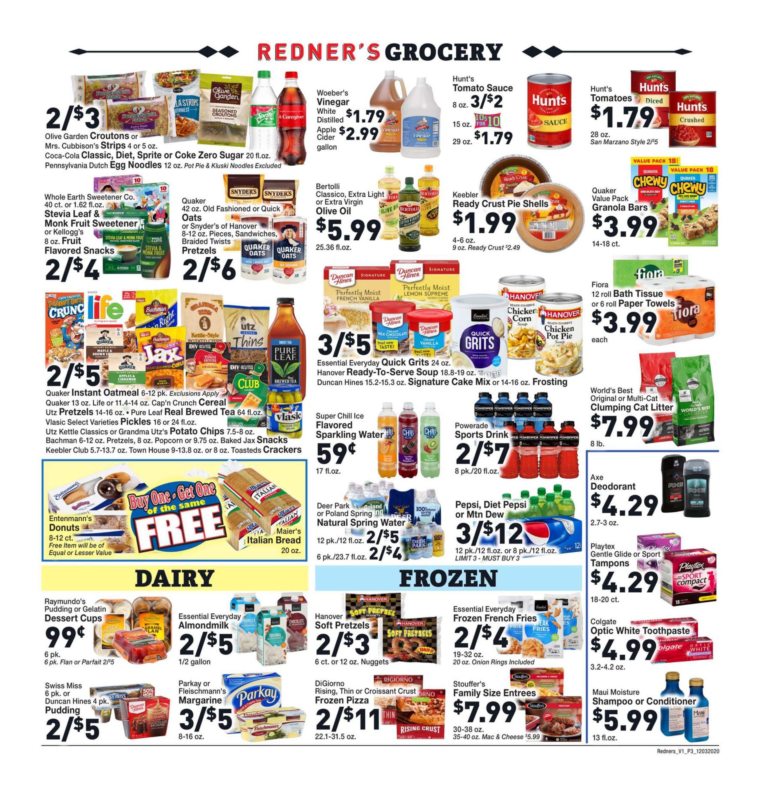 Redner's Markets Weekly Ad Flyer December 3 to December 9, 2020