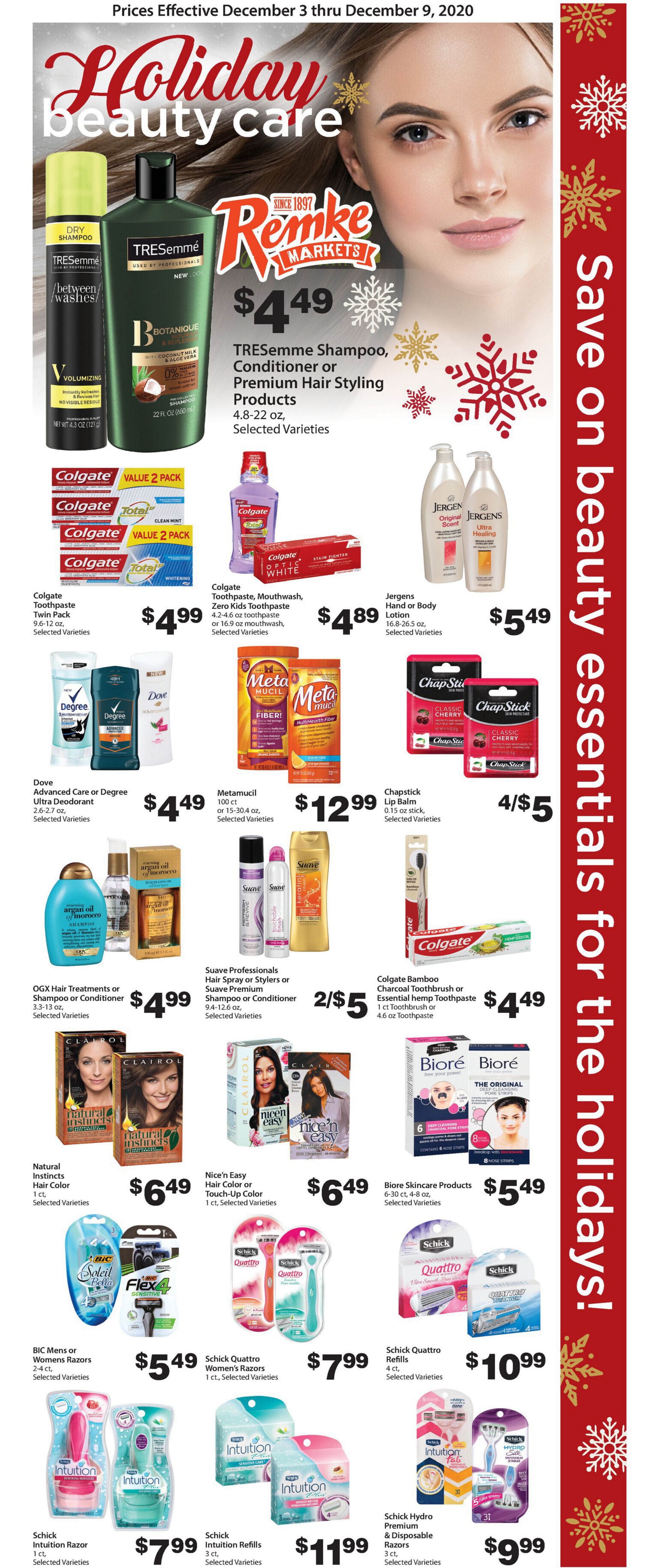 Remke Markets Holiday Weekly Ad Flyer December 3 to December 9, 2020