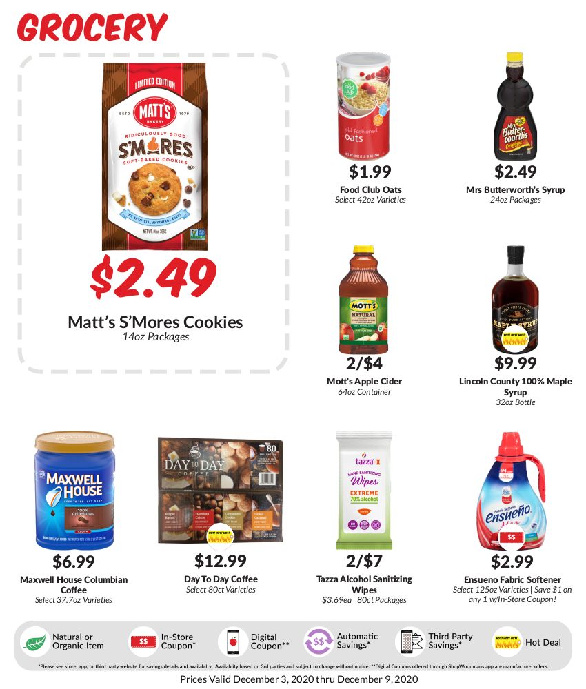 Woodman's Market (IL) Weekly Ad Flyer December 3 to December 9, 2020