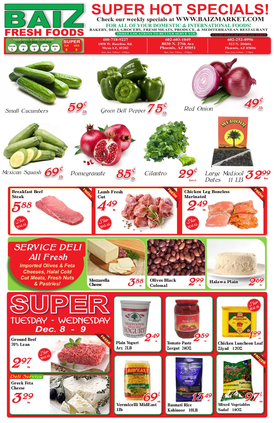 Baiz Market Weekly Ad Flyer December 3 to December 9, 2020