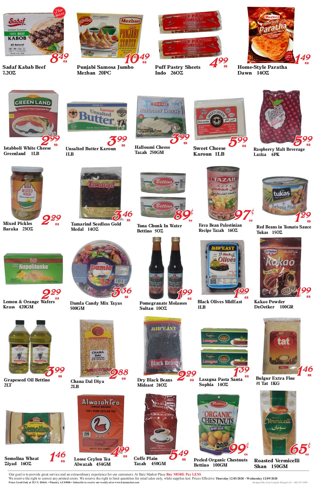 Baiz Market Weekly Ad Flyer December 3 to December 9, 2020