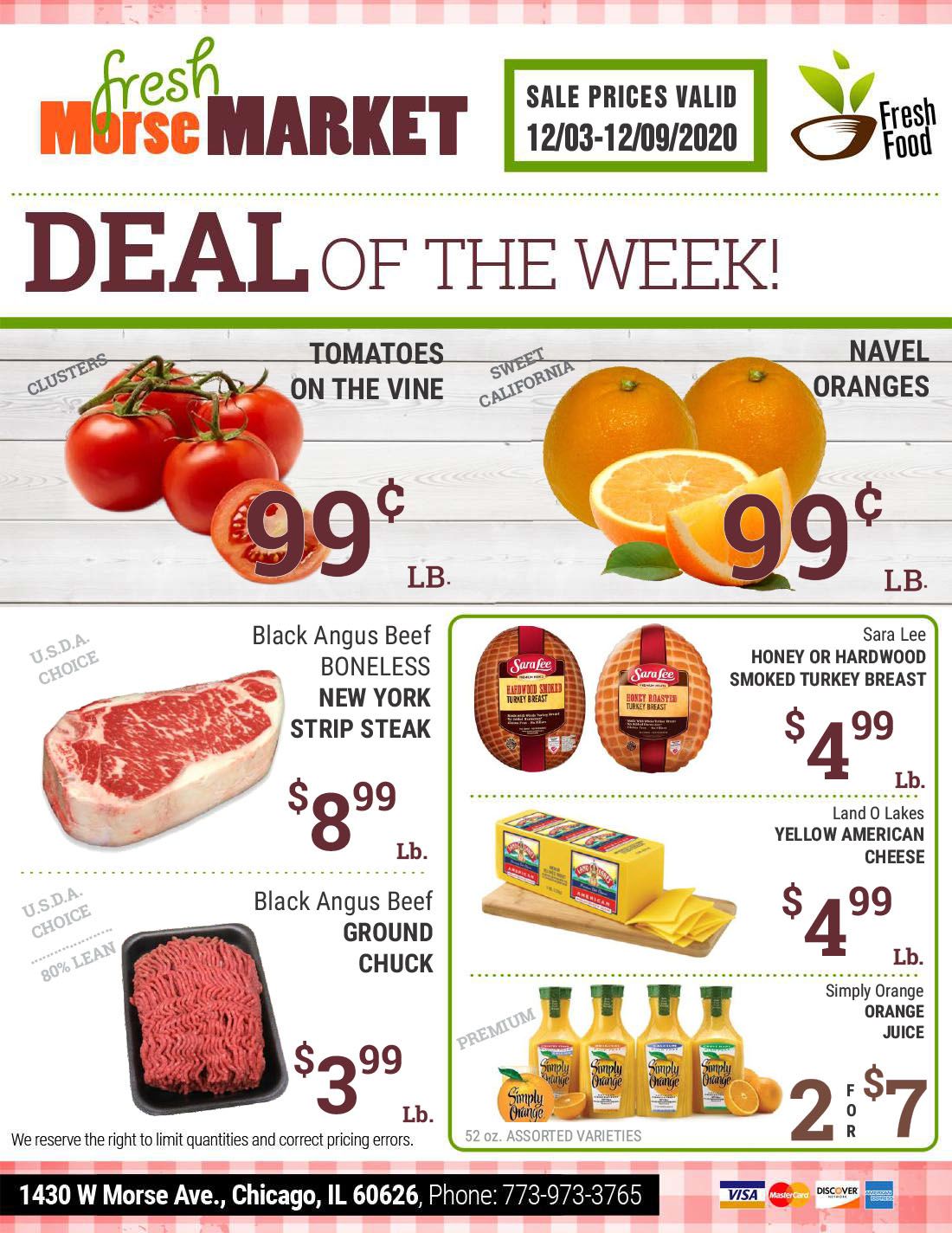 Morse Fresh Market Weekly Ad Flyer December 3 to December 9, 2020
