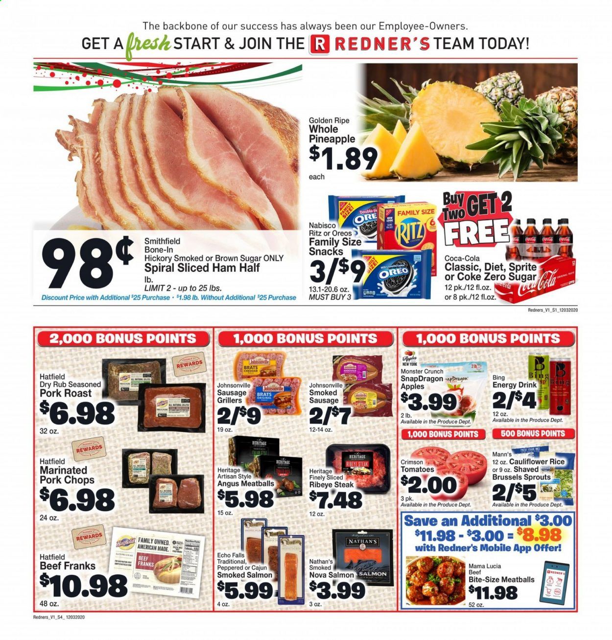 Redner's Markets Weekly Ad Flyer December 3 to December 9
