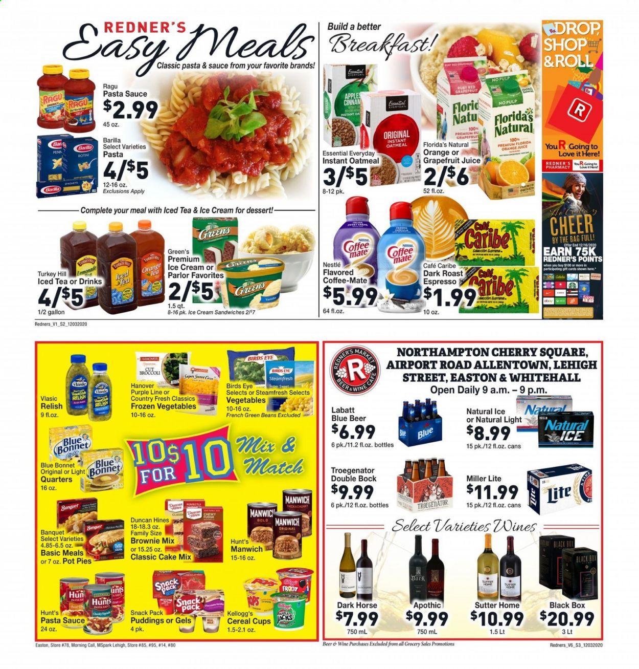 Redner's Markets Weekly Ad Flyer December 3 to December 9