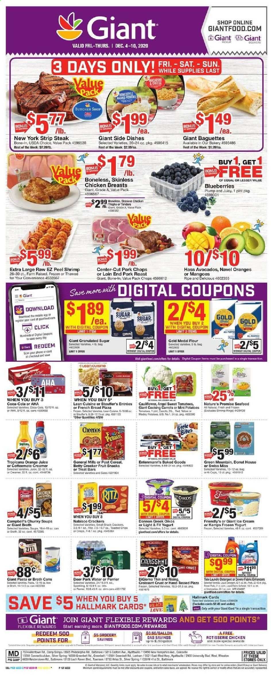 Giant Food Weekly Ad Flyer December 4 to December 10