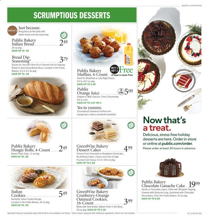 Publix (AL, FL, GA, NC, SC, TN, VA) Weekly Ad Flyer December 3 to December 9