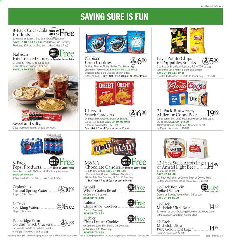 Publix (AL, FL, GA, NC, SC, TN, VA) Weekly Ad Flyer December 3 to December 9