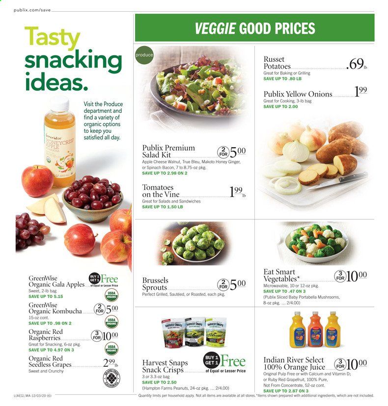 Publix (AL, FL, GA, NC, SC, TN, VA) Weekly Ad Flyer December 3 to December 9