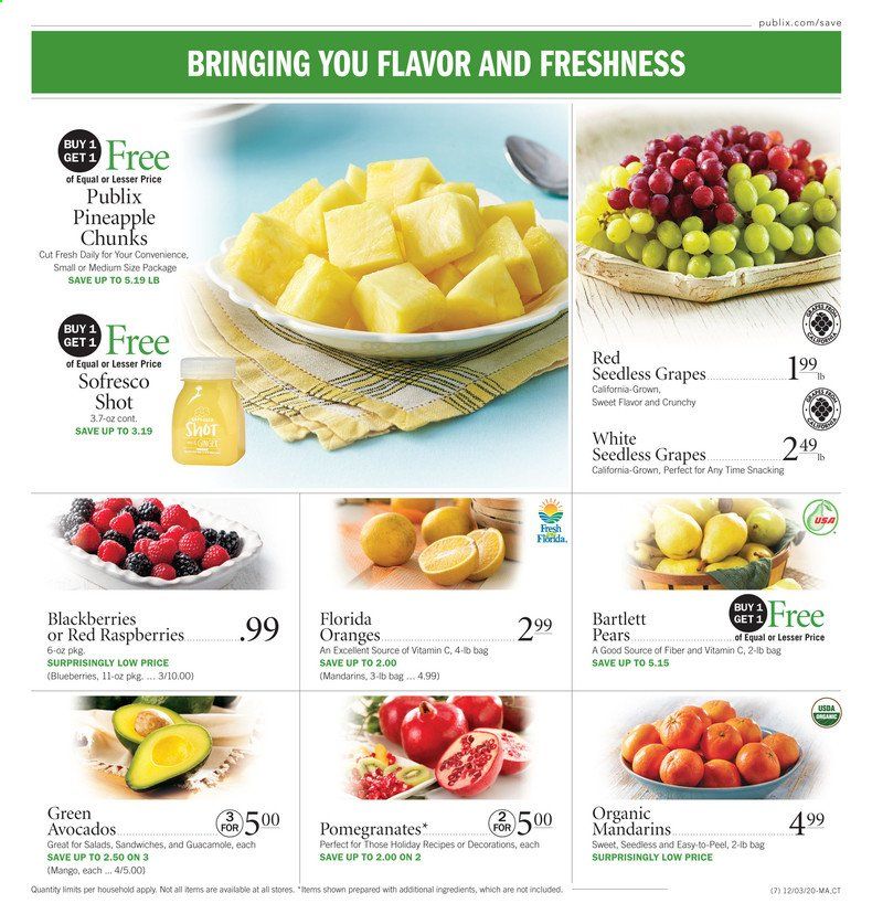 Publix (AL, FL, GA, NC, SC, TN, VA) Weekly Ad Flyer December 3 to December 9