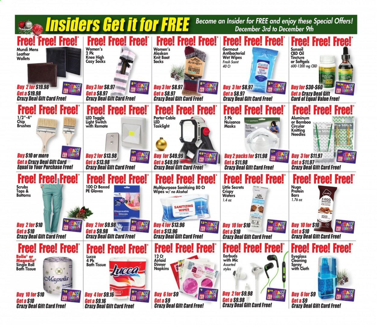 Ocean State Job Lot Weekly Ad Flyer December 3 to December 9