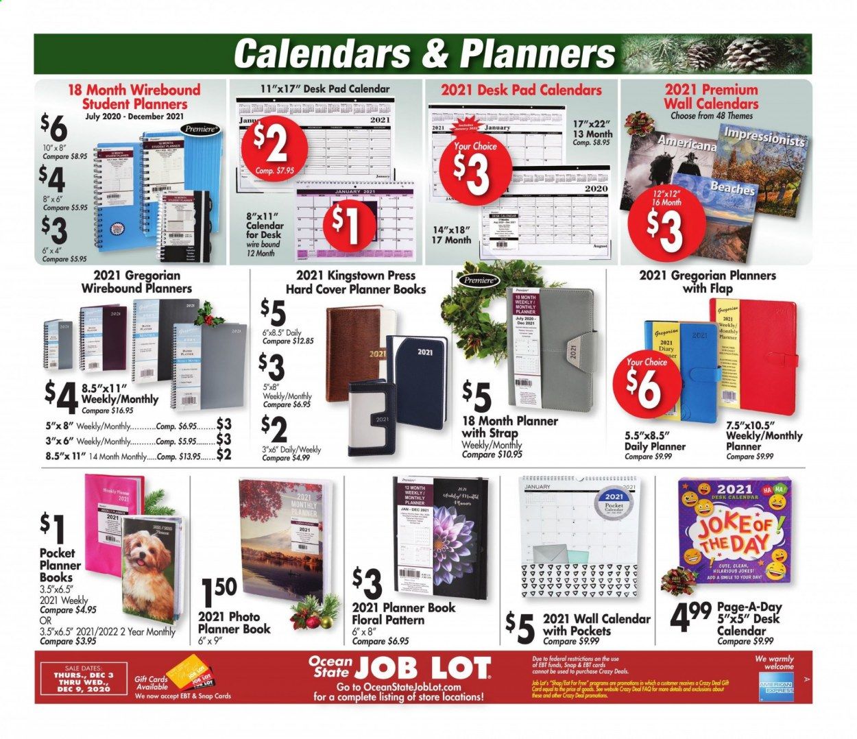 Ocean State Job Lot Weekly Ad Flyer December 3 to December 9
