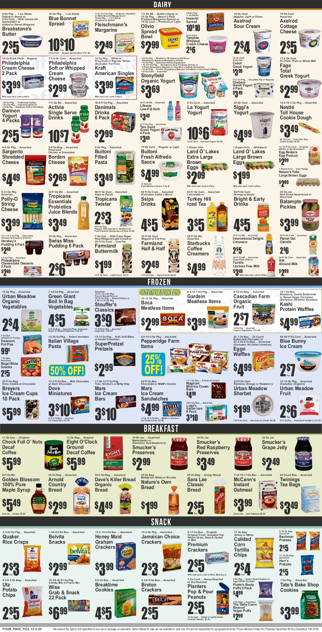 Key Food Holiday Hanukkah Weekly Ad Flyer December 4 to December 10, 2020