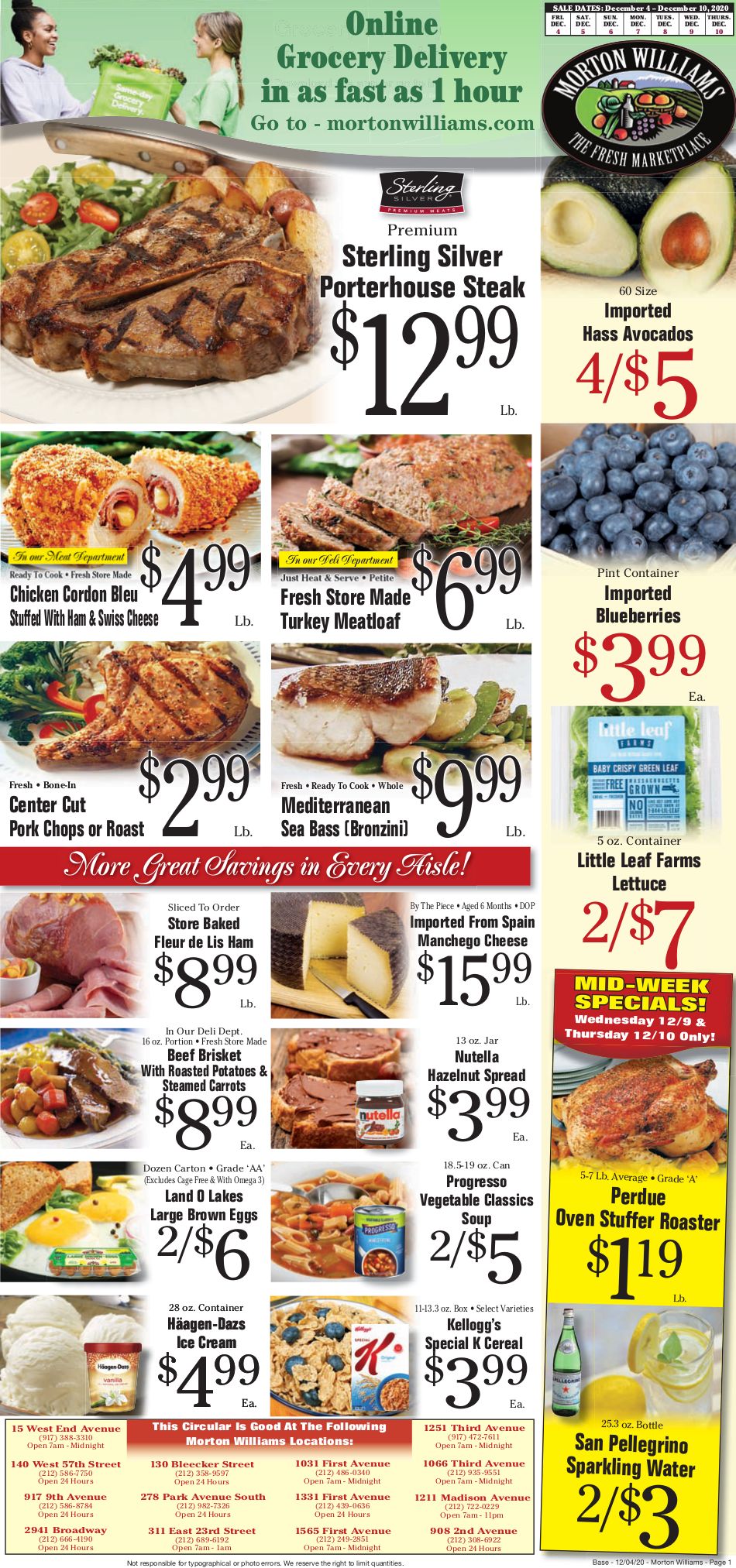 Morton Williams Weekly Ad Flyer December 4 to December 10, 2020