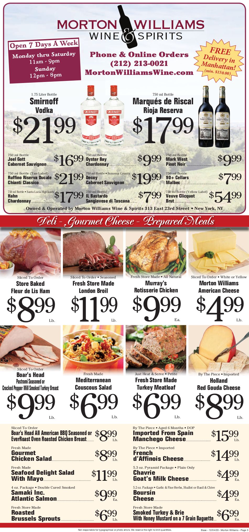 Morton Williams Weekly Ad Flyer December 4 to December 10, 2020