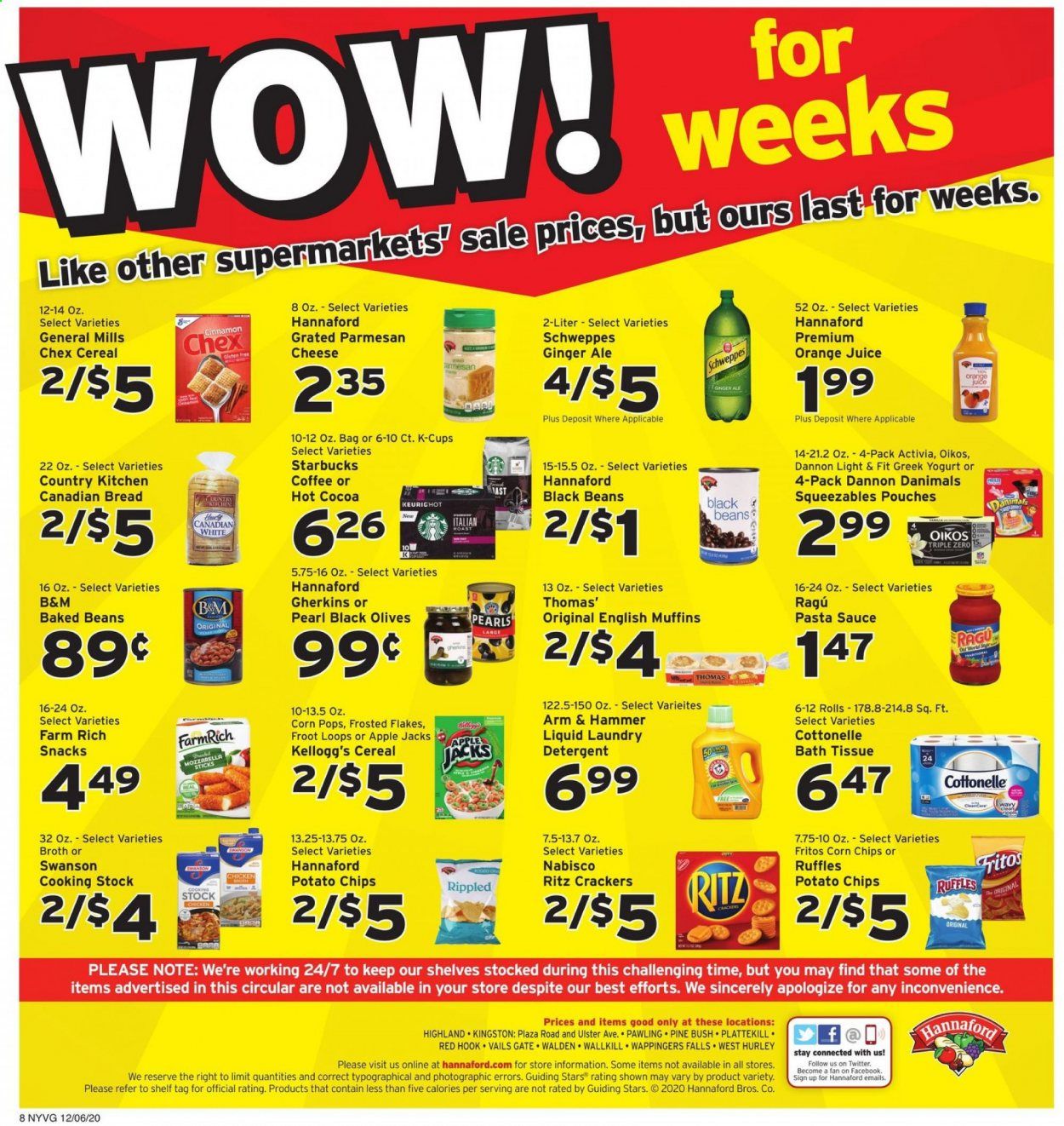 Hannaford (NY) Weekly Ad Flyer December 6 to December 12