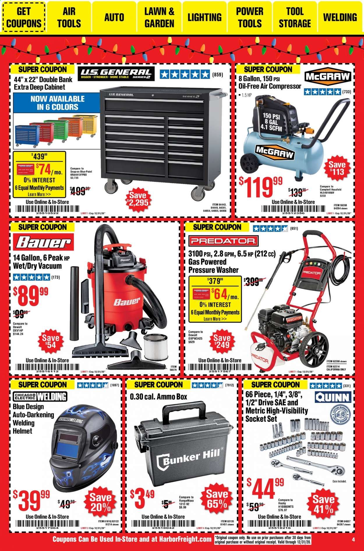 Harbor Freight Weekly Ad Flyer December 1 to December 31