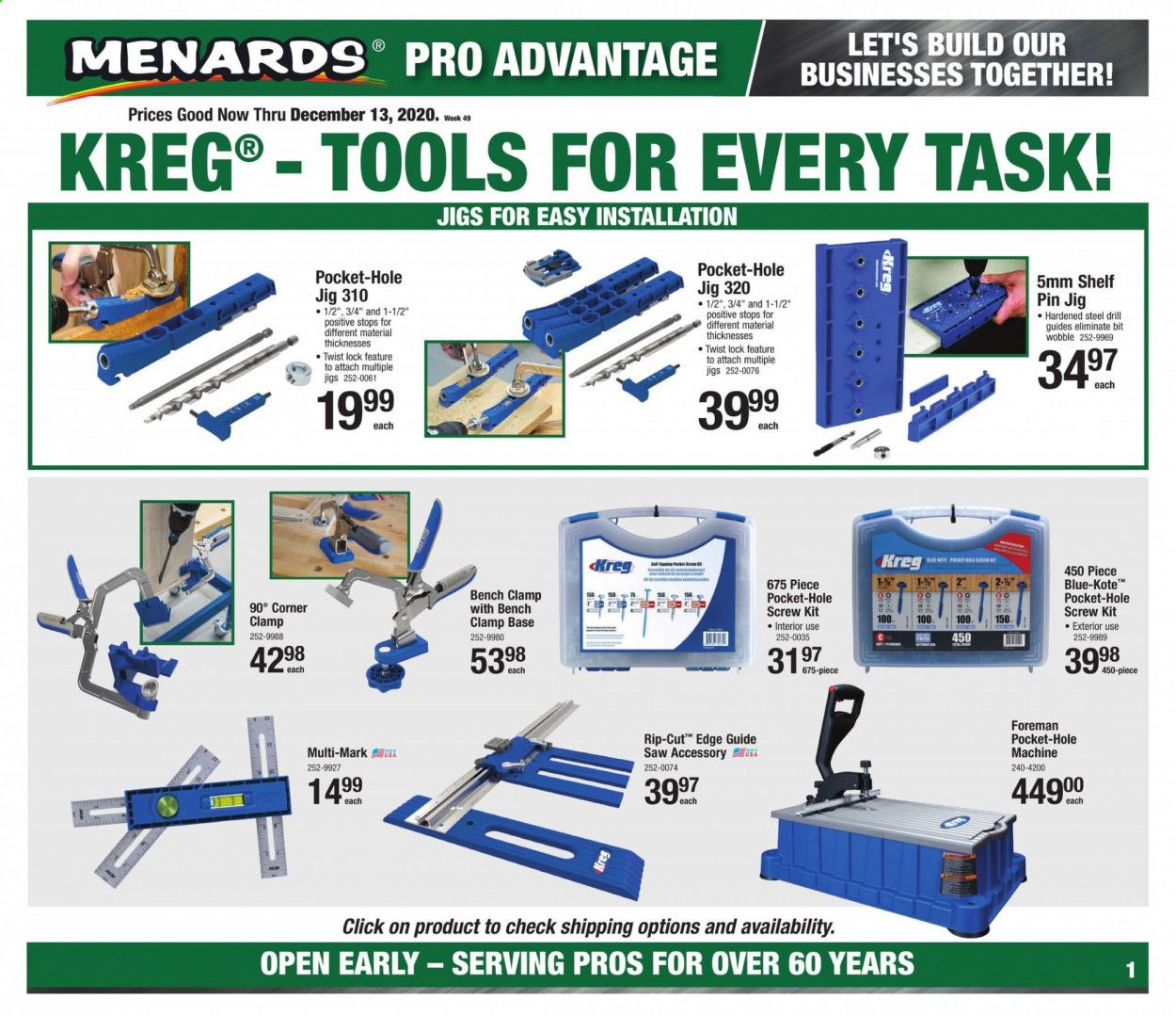 Menards Weekly Ad Flyer December 2 to December 13