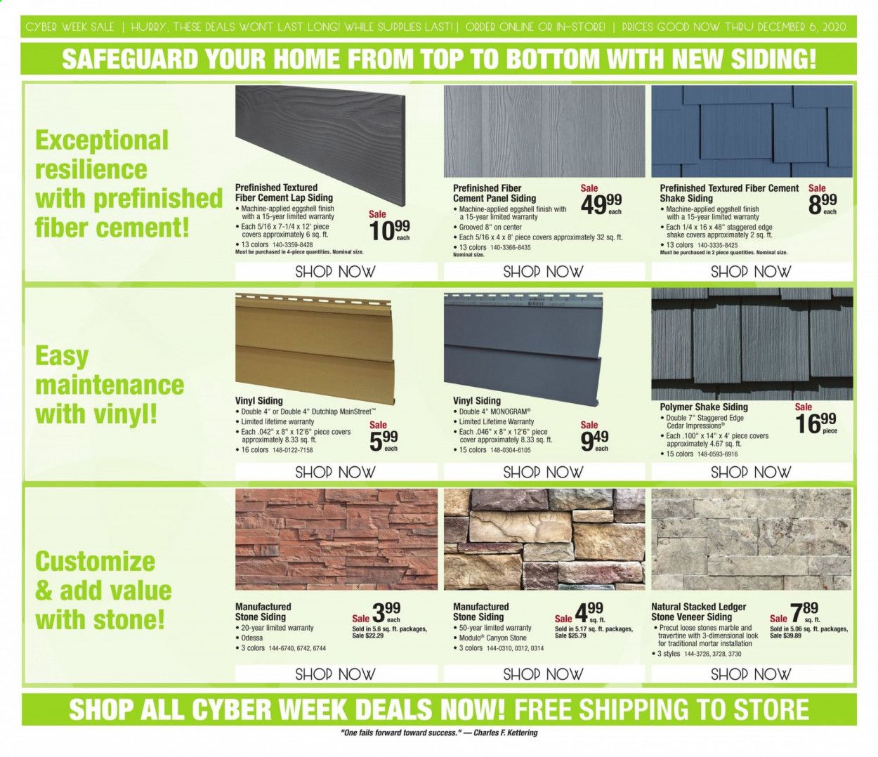 Menards Weekly Ad Flyer November 30 to December 6