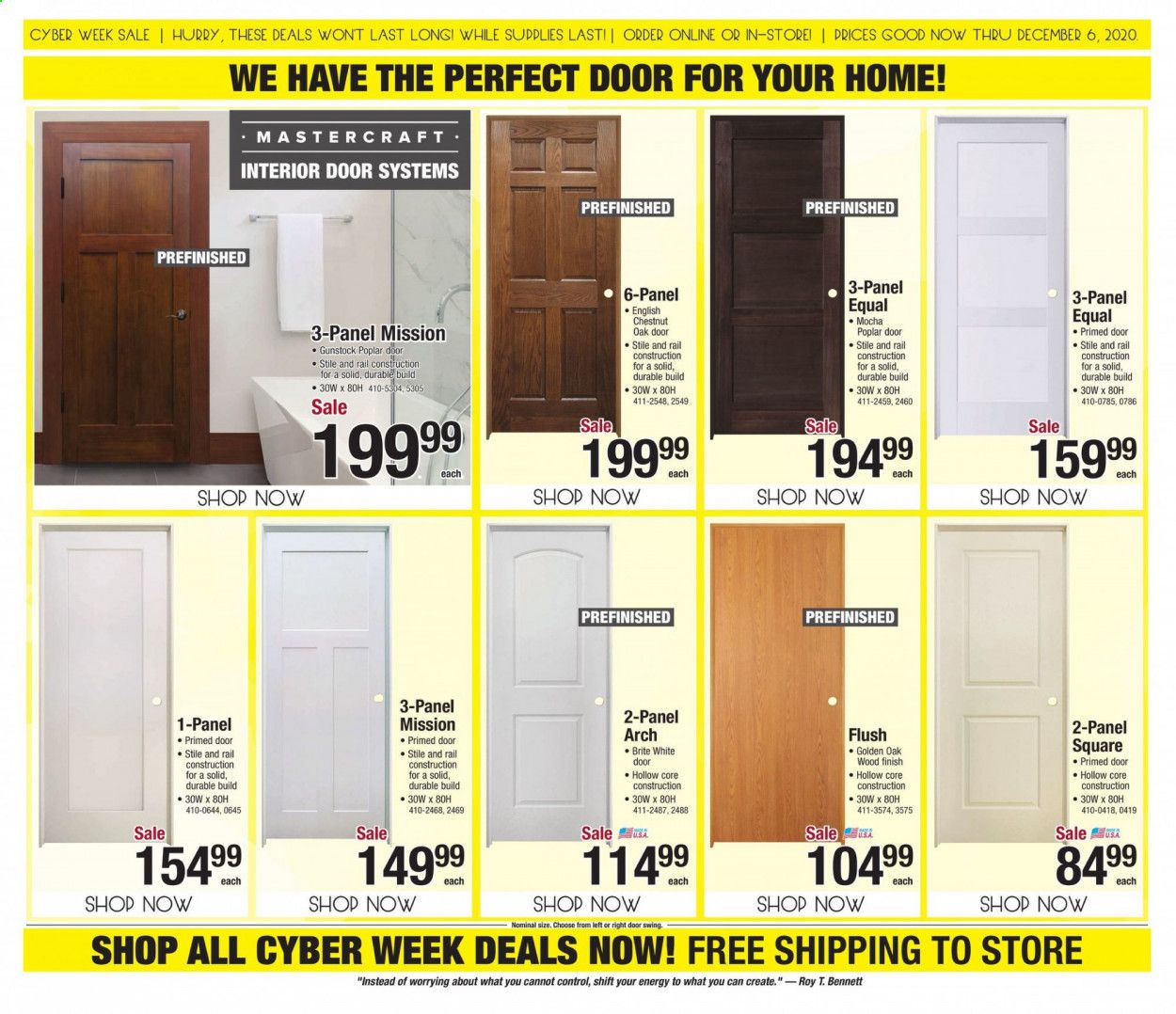 Menards Weekly Ad Flyer November 30 to December 6