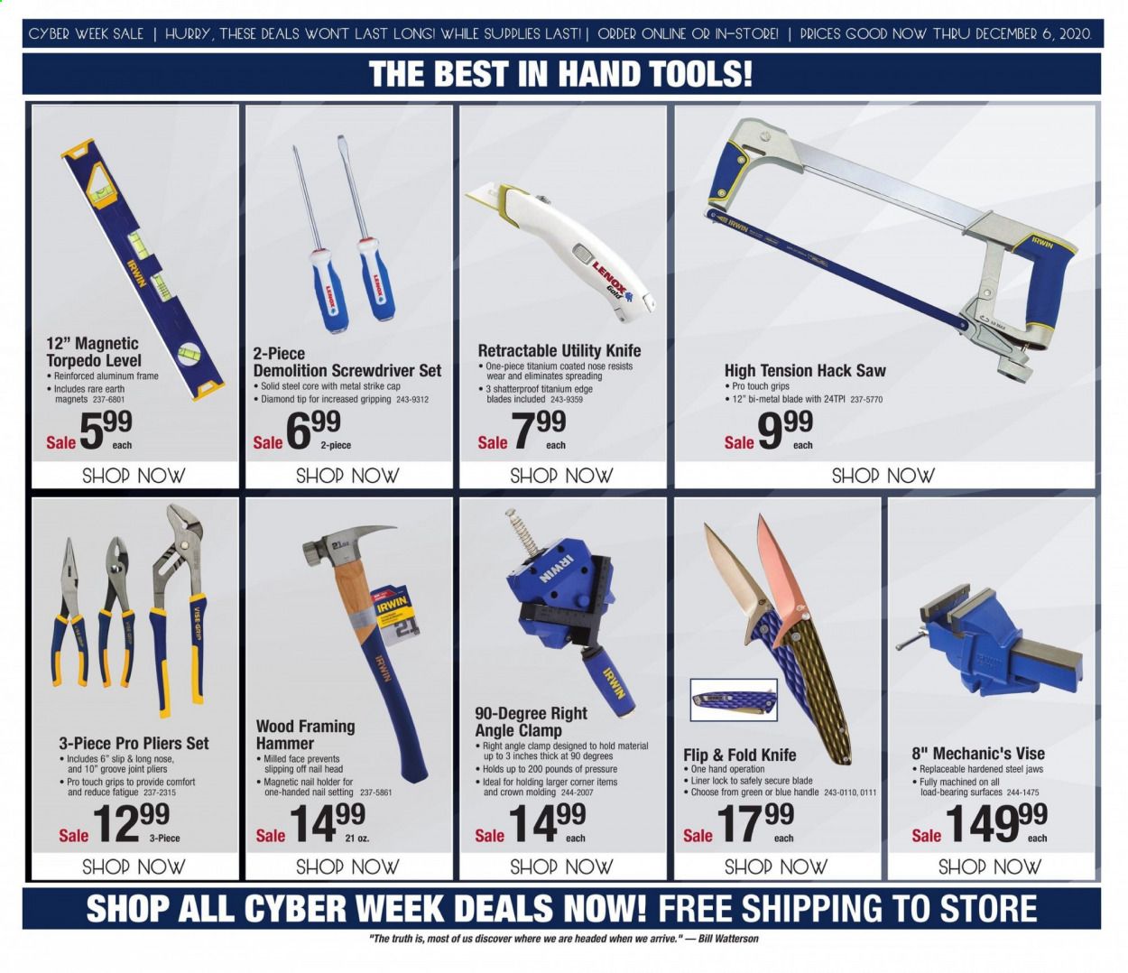 Menards Weekly Ad Flyer November 30 to December 6