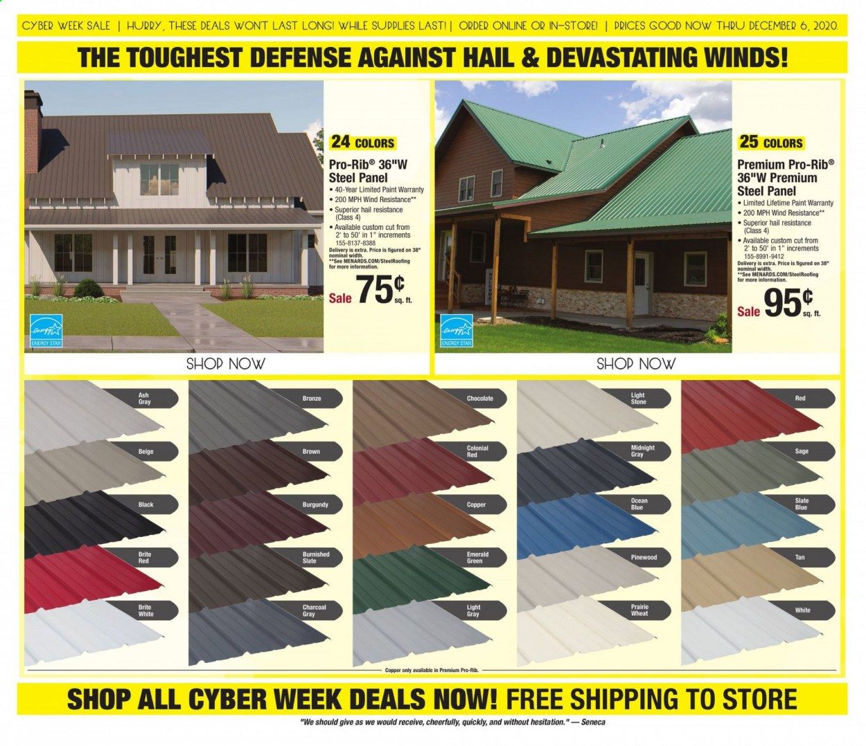 Menards Weekly Ad Flyer November 30 to December 6
