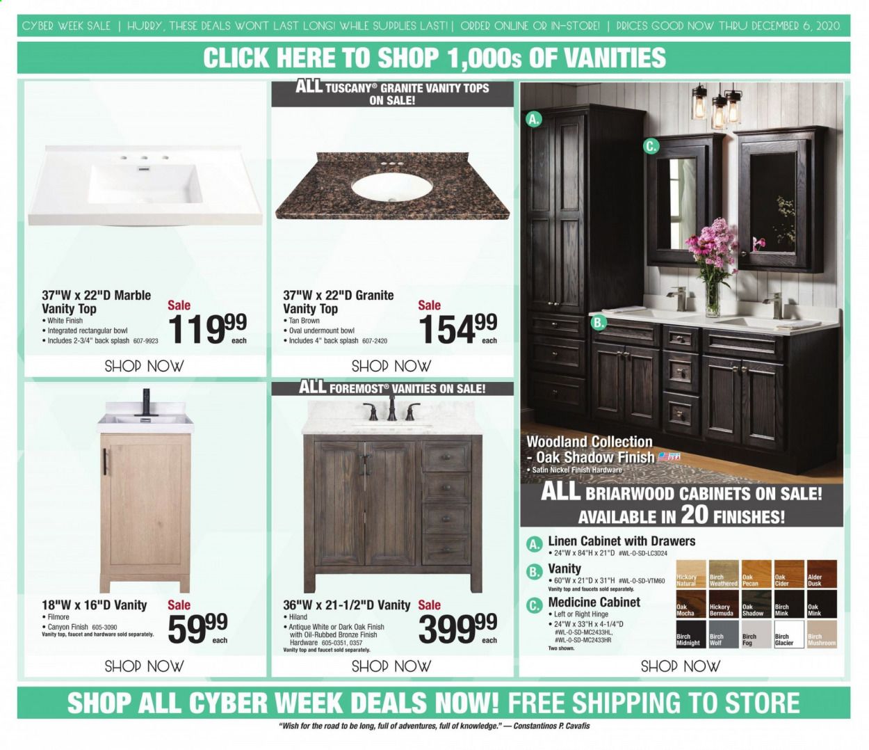 Menards Weekly Ad Flyer November 30 to December 6