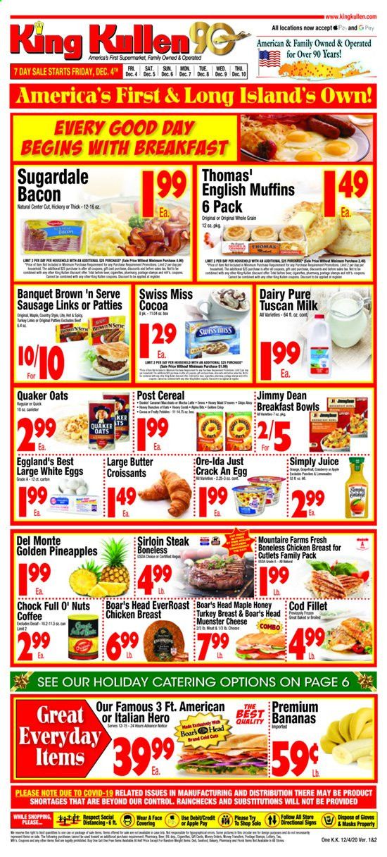 King Kullen Weekly Ad Flyer December 4 to December 10