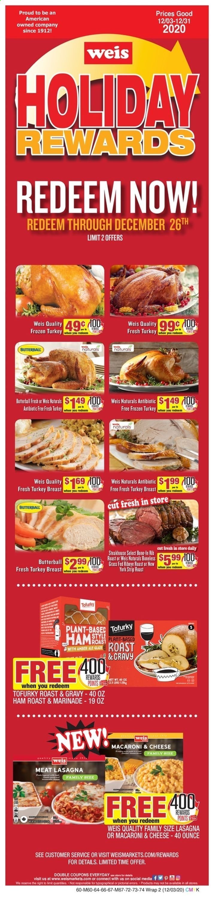 Weis Weekly Ad Flyer December 3 to December 31