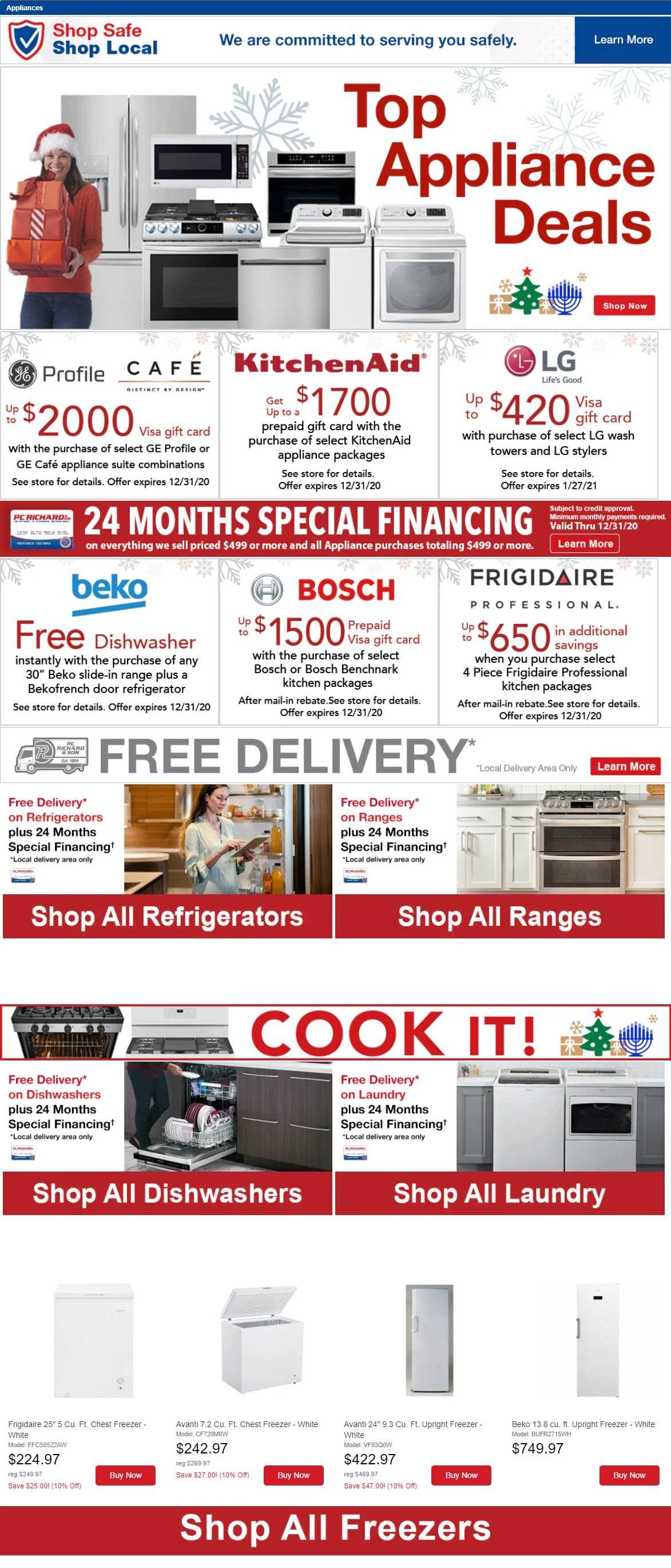 P.C. Richard & Son Weekly Ad Flyer December 4 to December 10
