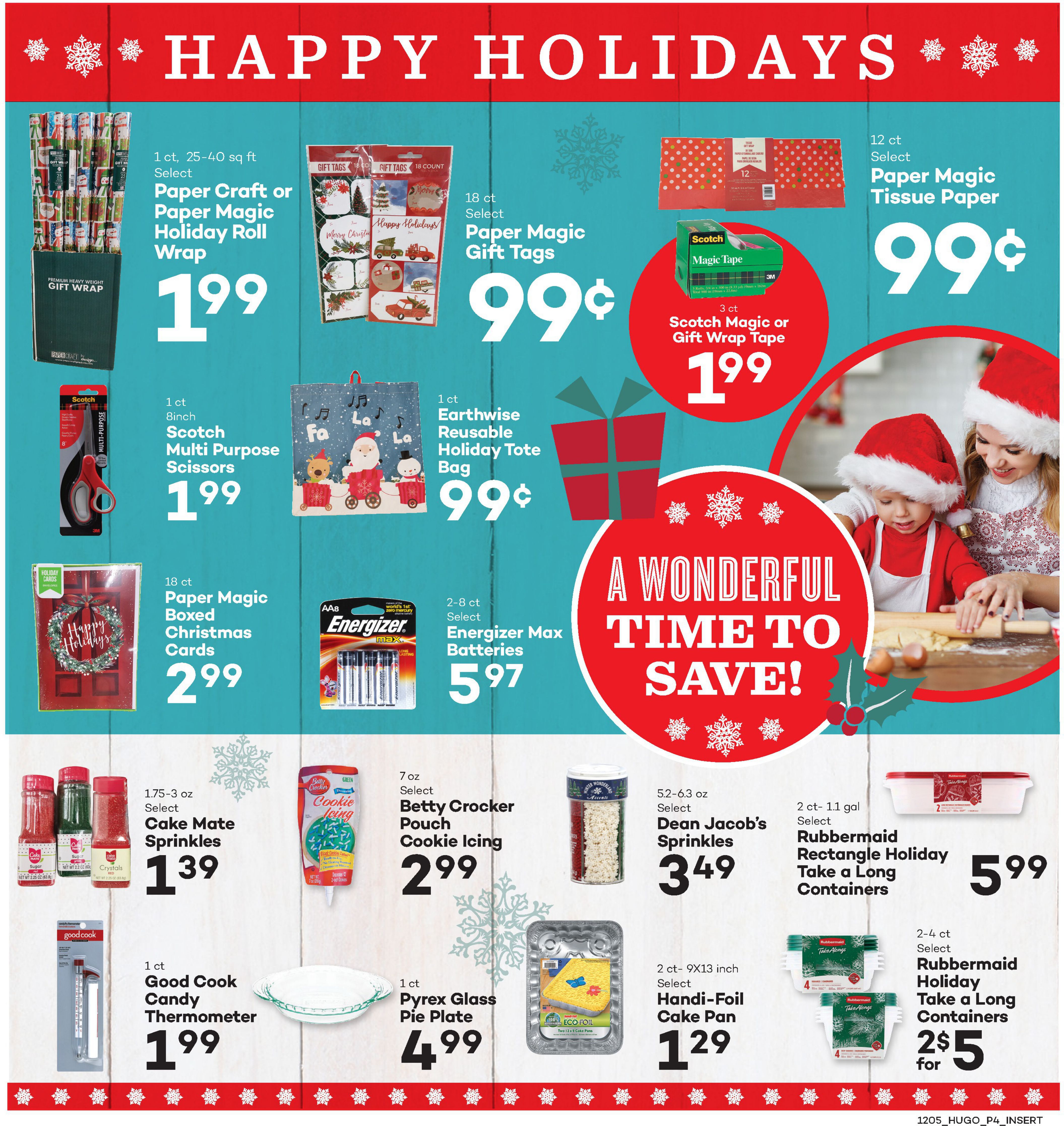Hugo's Family Marketplace Holiday Weekly Ad Flyer December 5 to December 11, 2020