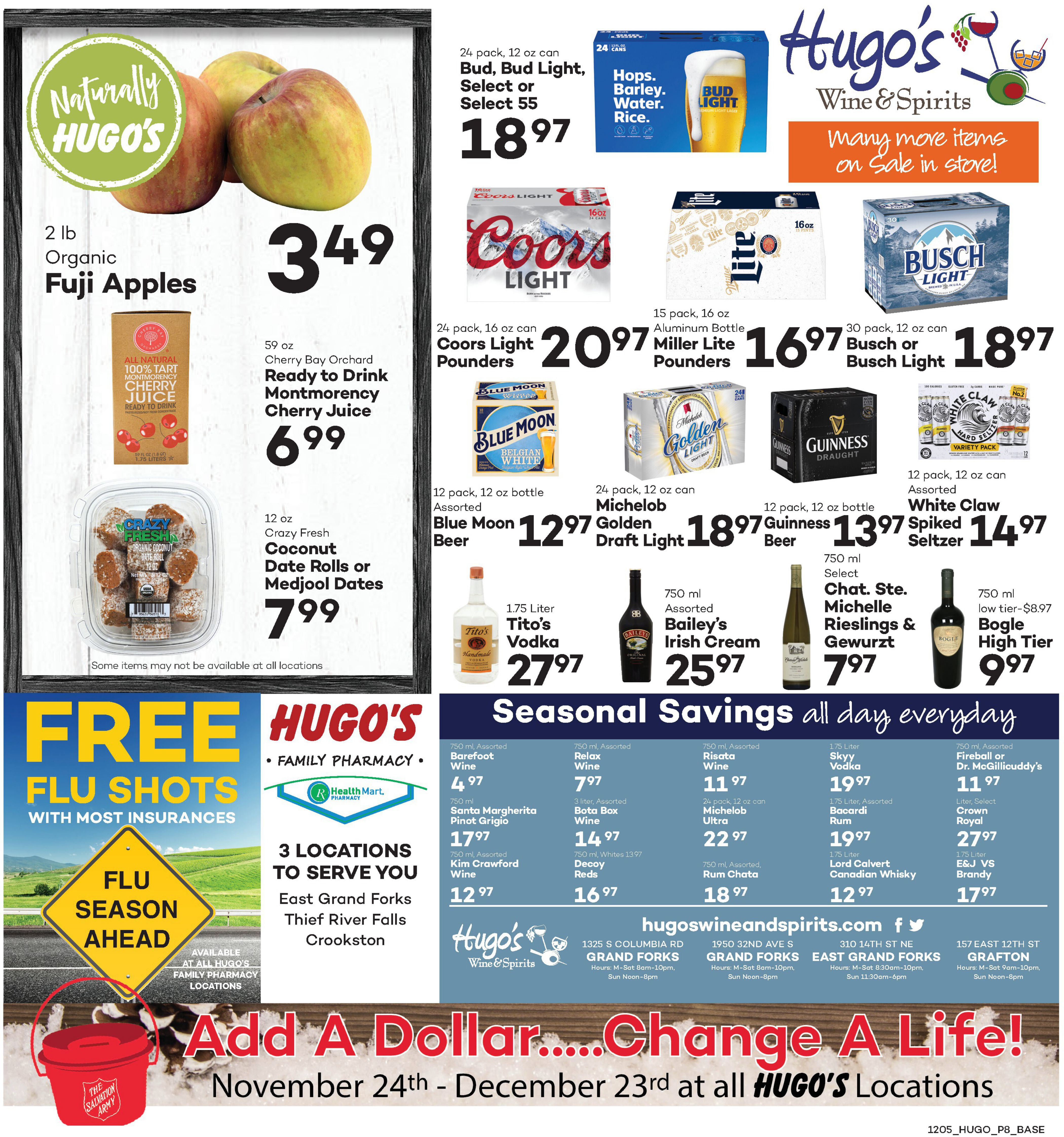 Hugo's Family Marketplace Holiday Weekly Ad Flyer December 5 to December 11, 2020