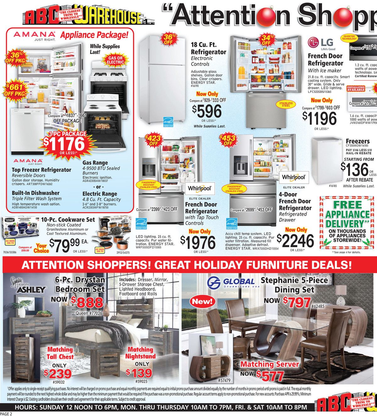 ABC Warehouse Weekly Ad Flyer December 6 to December 12, 2020