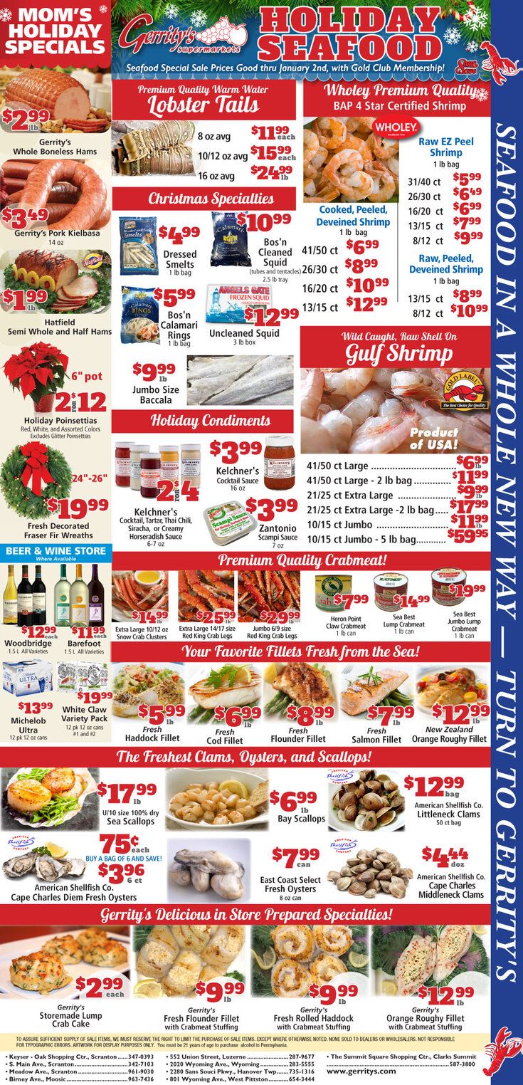 Gerrity's Supermarket Holiday Weekly Ad Flyer December 6 to December 12, 2020