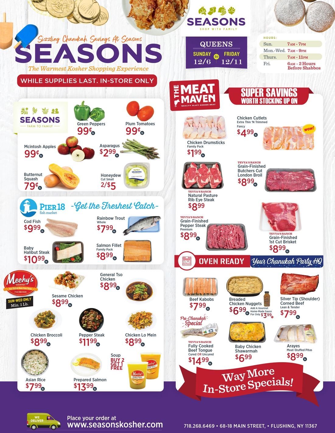 Seasons Hanukkah Weekly Ad Flyer December 6 to December 12, 2020