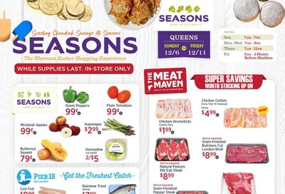 Seasons Hanukkah Weekly Ad Flyer December 6 to December 12, 2020