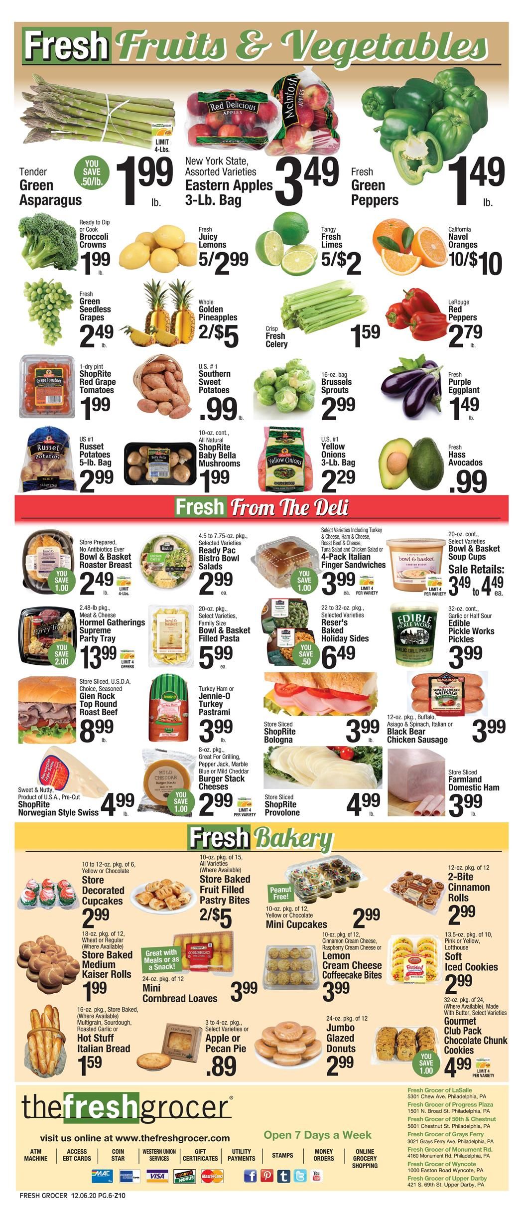 The Fresh Grocer Weekly Ad Flyer December 6 to December 12, 2020